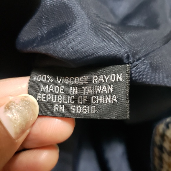 Vintage sasson plaid mixed color size 14 - Picture 7 of 8